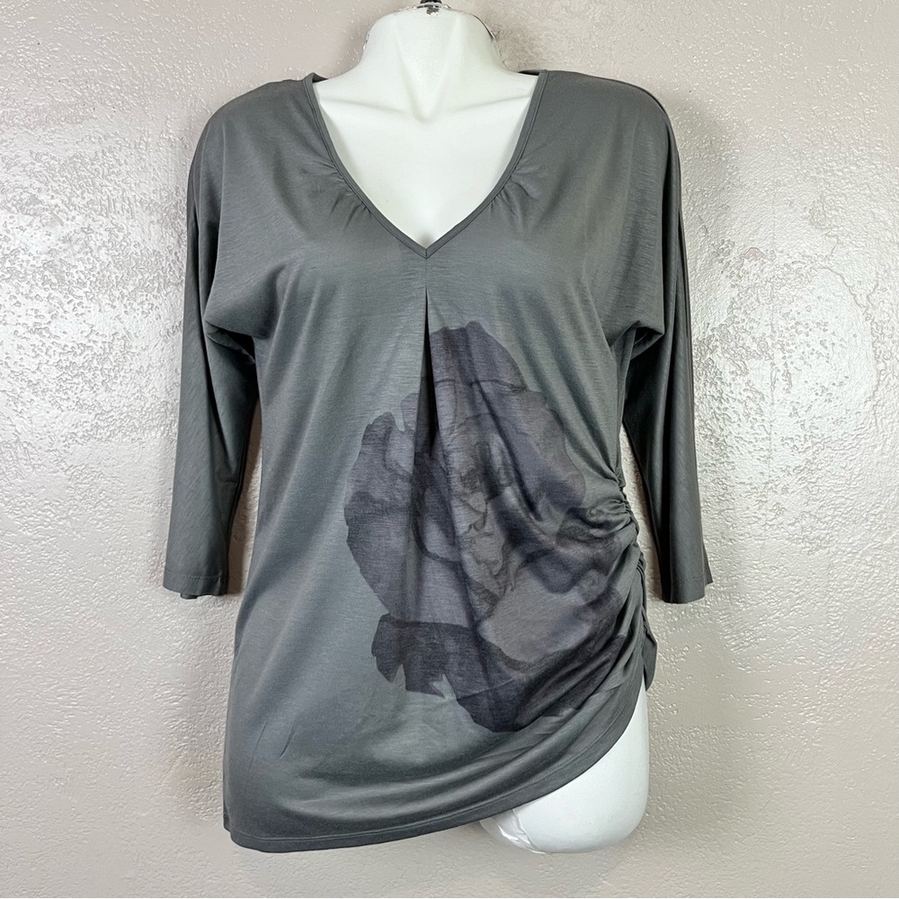 5‎ for $30 Jessica Simpson Womens Small 3/4 Sleeve Gray V-neck T Shirt